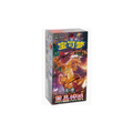 A Chinese Pokemon Slim booster box Featuring a Dark Tera Charizard with black and red flames around the character 